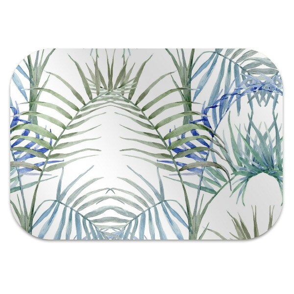 Alfombra para silla de escritorio Hojas tropicales