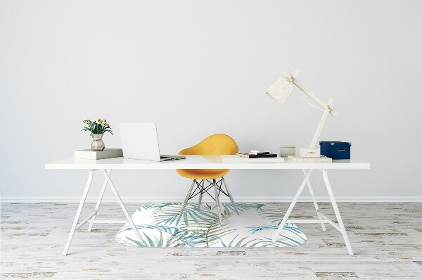 Alfombrilla para silla de escritorio Hojas tropicales