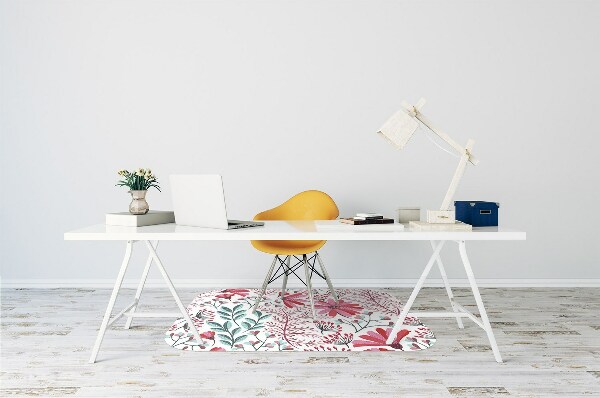 Alfombra para silla de escritorio Patrón floral