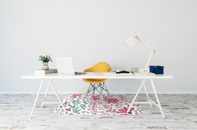 Alfombra para silla de escritorio Patrón floral