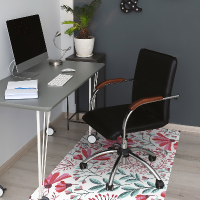 Alfombra para silla de escritorio Patrón floral