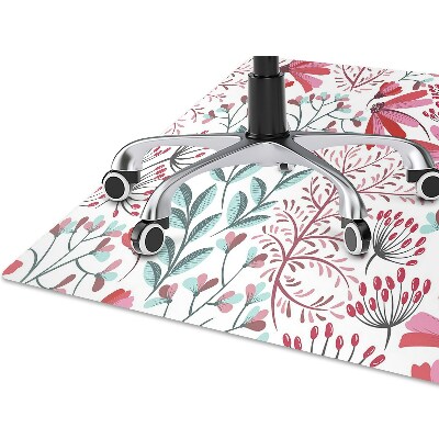 Alfombra para silla de escritorio Patrón floral