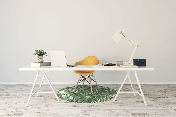 Alfombra para silla de escritorio Hojas tropicales