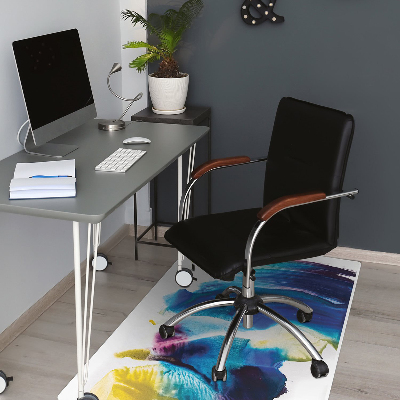 Alfombra para silla de escritorio Manchas azules