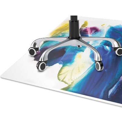 Alfombra para silla de escritorio Manchas azules