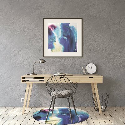 Alfombra para silla de escritorio Manchas azules