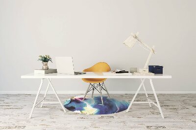 Alfombra para silla de escritorio Manchas azules