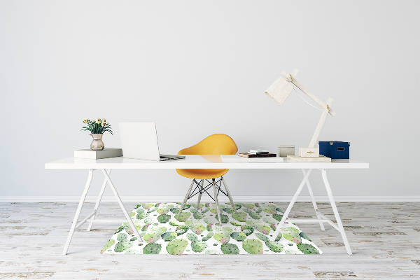 Alfombra silla escritorio Cactus tropicales
