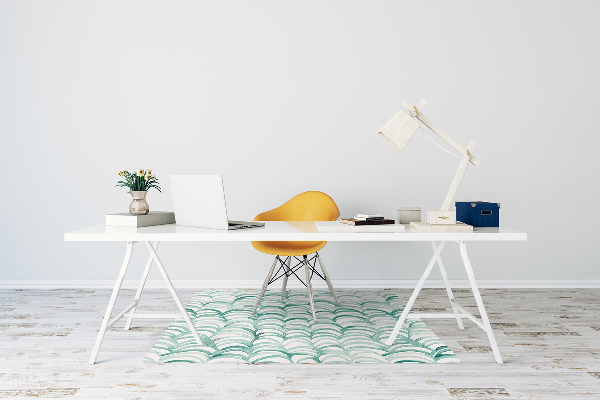 Alfombra silla ordenador Escamas de pescado