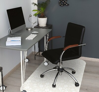 Alfombra silla ordenador Papel tapiz floral