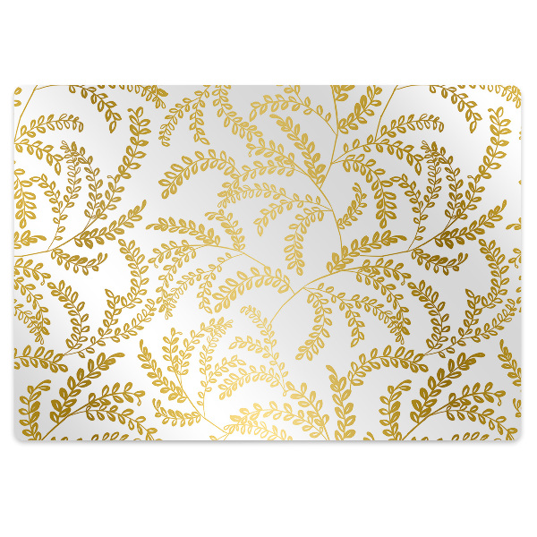 Alfombra silla ordenador Hojas doradas