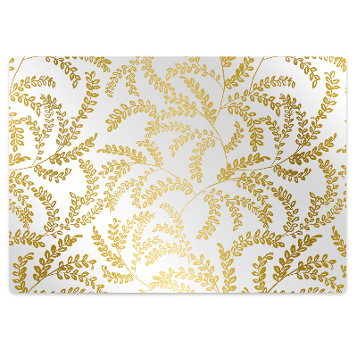 Alfombra silla ordenador Hojas doradas