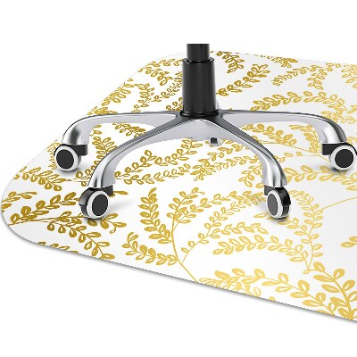 Alfombra silla ordenador Hojas doradas