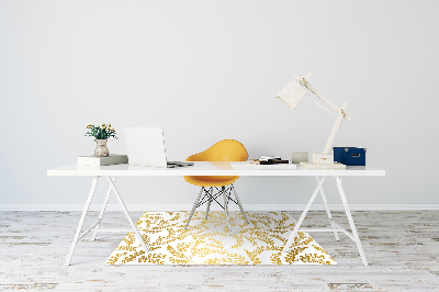 Alfombra silla ordenador Hojas doradas