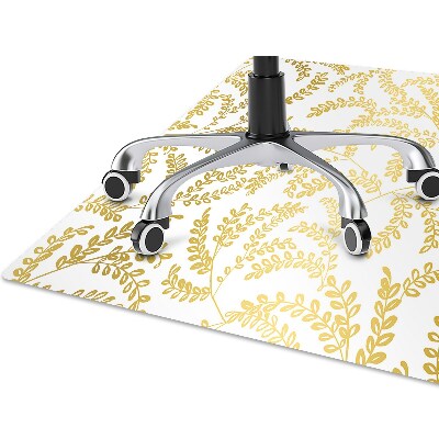 Alfombra silla ordenador Hojas doradas