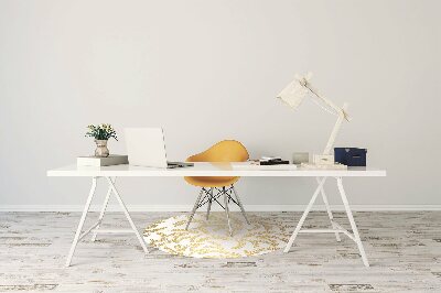 Alfombra silla ordenador Hojas doradas