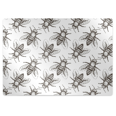 Alfombra silla ordenador Patrón de abejas