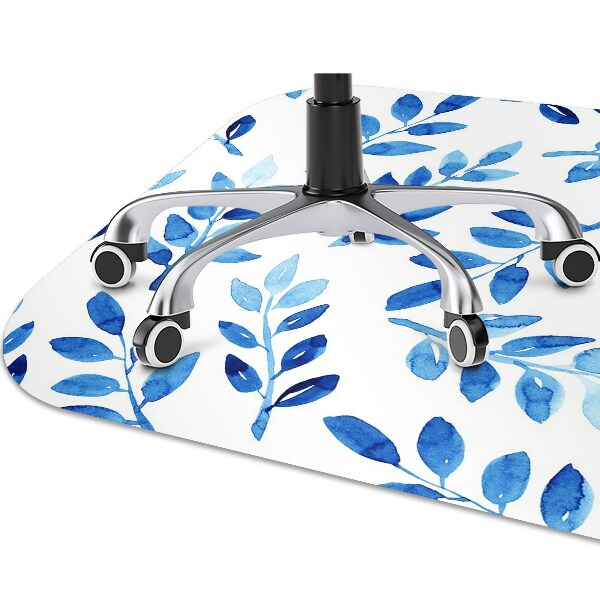 Alfombra silla ordenador Acuarela azul