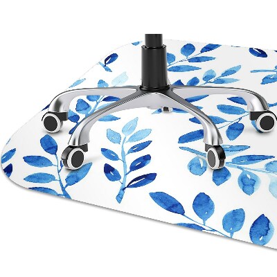 Alfombra silla ordenador Acuarela azul