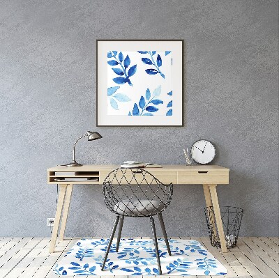 Alfombra silla ordenador Acuarela azul