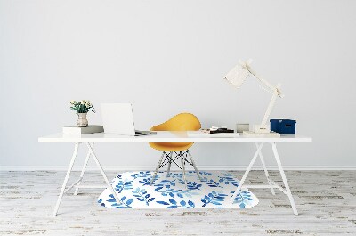 Alfombra silla ordenador Acuarela azul