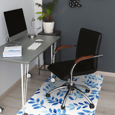 Alfombra silla ordenador Acuarela azul