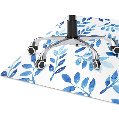 Alfombra silla ordenador Acuarela azul