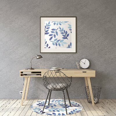 Alfombra silla ordenador Acuarela azul