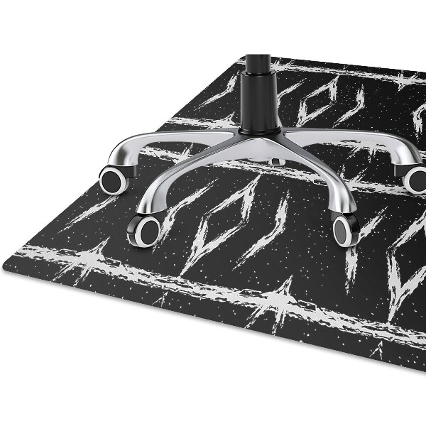 Alfombra silla ordenador Abstracción negra