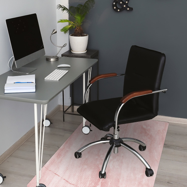 Alfombra para silla de escritorio Textura rosa