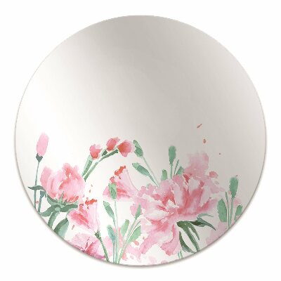 Alfombra para silla de escritorio Flores rosadas