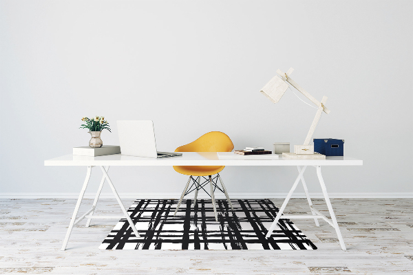 Alfombra silla ordenador Patrón a cuadros
