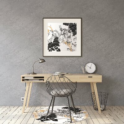 Alfombra para silla de escritorio Pájaros dorados