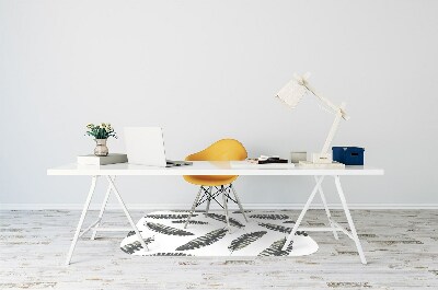 Alfombra silla ordenador Plumas de estilo boho