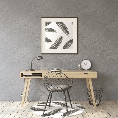Alfombra silla ordenador Plumas de estilo boho