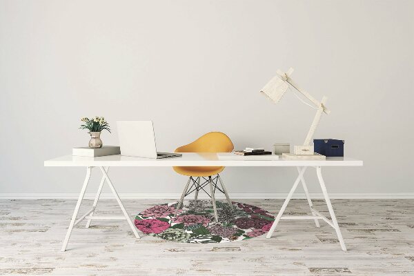 Alfombra silla ordenador Flores vintage