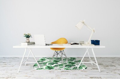Alfombra silla ordenador Puntos y hojas