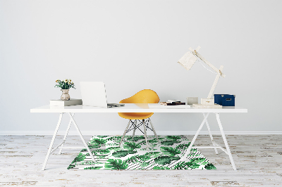 Alfombra silla ordenador Puntos y hojas