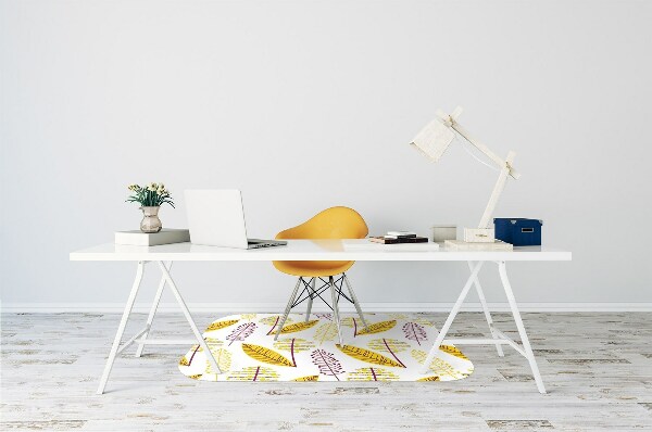 Alfombrilla para silla de escritorio Hojas de otoño