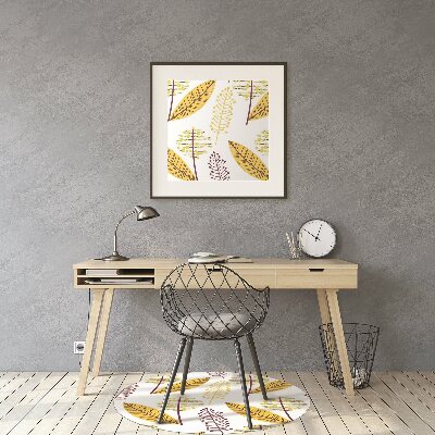 Alfombrilla para silla de escritorio Hojas de otoño