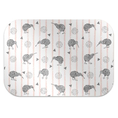 Alfombra silla ordenador Patrón de pájaros kiwi