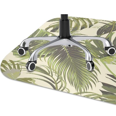 Alfombra silla ordenador Hojas tropicales