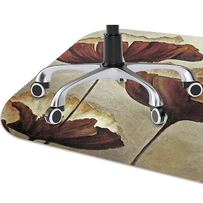 Alfombra silla escritorio Pintando amapolas grandes