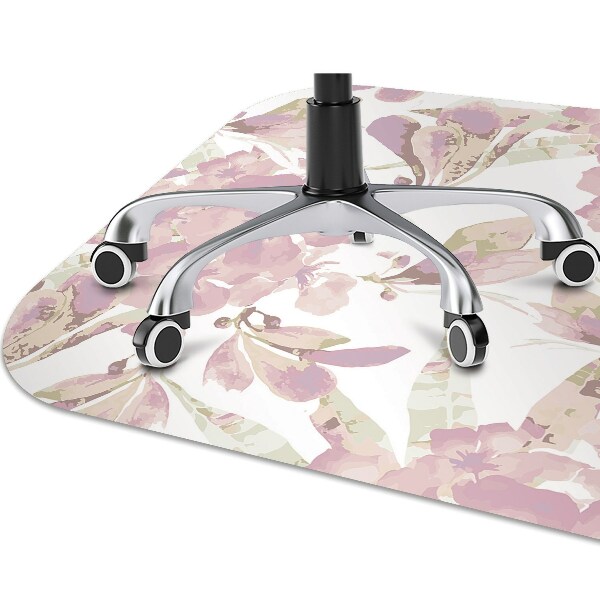 Alfombrilla para silla de escritorio Hibisco rosa pálido