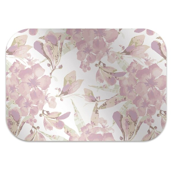 Alfombrilla para silla de escritorio Hibisco rosa pálido