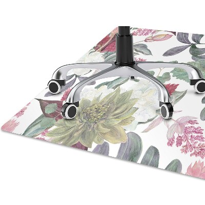 Alfombra silla escritorio Flores coloridas