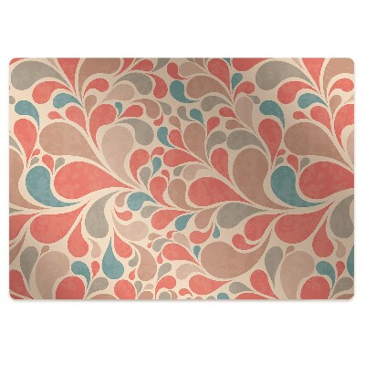 Alfombra para silla de escritorio Lágrimas coloridas