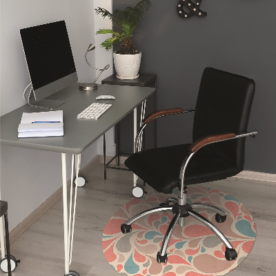 Alfombra para silla de escritorio Lágrimas coloridas
