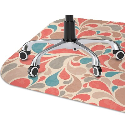 Alfombra para silla de escritorio Lágrimas coloridas