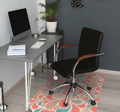 Alfombra para silla de escritorio Lágrimas coloridas